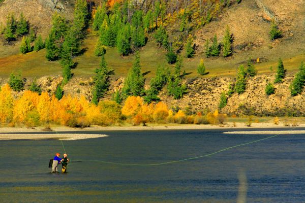 Fishing in Mongolia