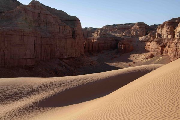 Khermen Tsav Canyon in Gobi desert Umnugobi
