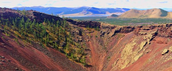 Khorgo Terkhiin Tsagaan See Nationalpark in der Provinz Archangai