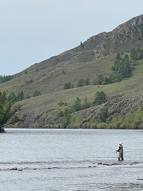 Eg River Fly Fishing in Mongolia