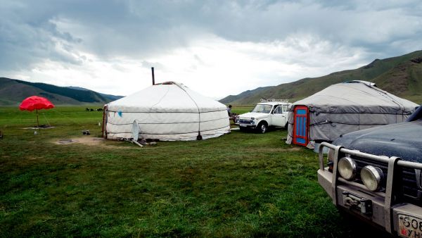 Driving in Mongolia