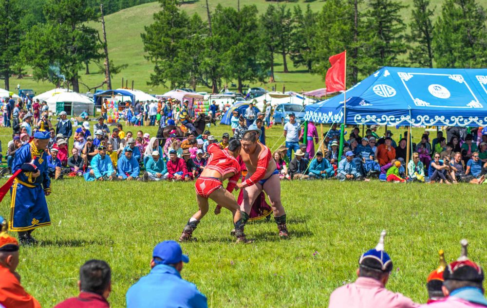 Naadam Festival Wrestling Mongolia