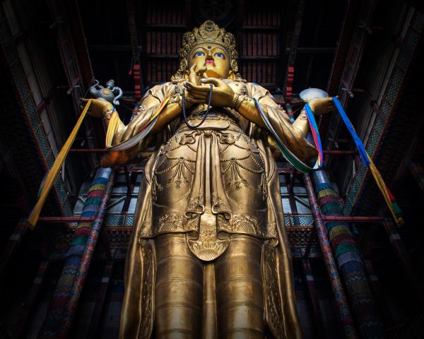 Gandantegchinlen Monastery in Ulaanbaatar
