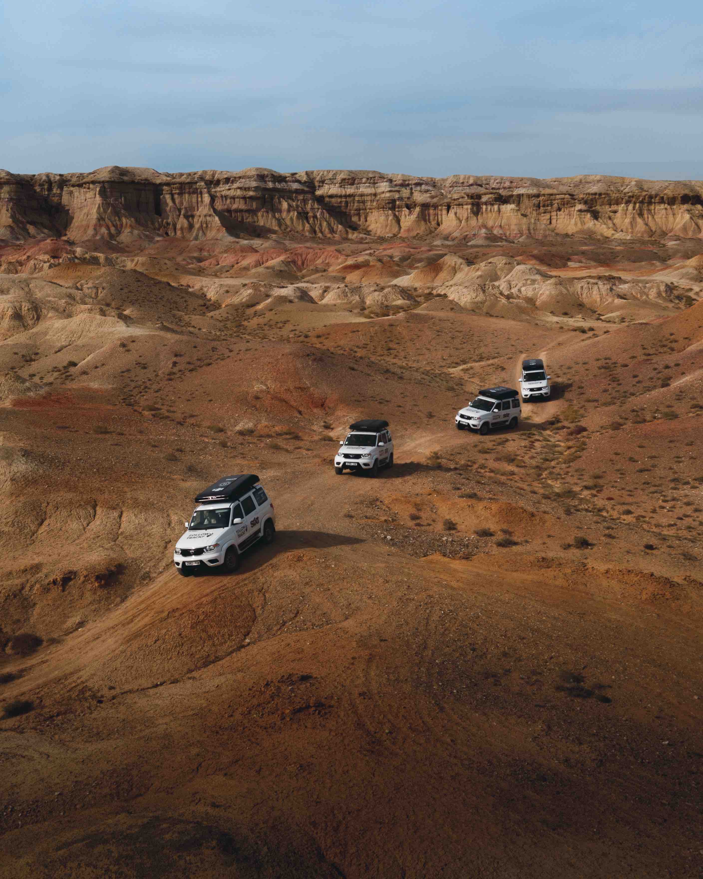 Mongolia Gobi Convoy driving